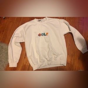 Golf embroidered sweater